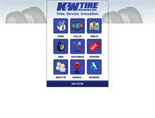 Tablet Screenshot of kwtirestore.com